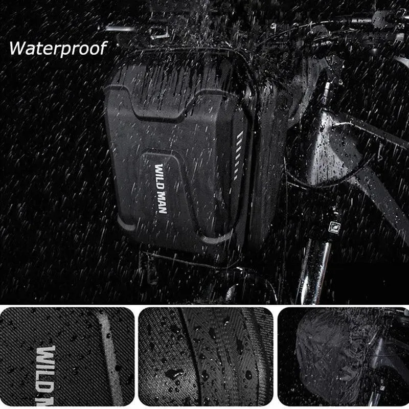 Waterproof Multifunctional Bicycle Handlebar Bag Front Bike Bag EVA Hard Shell Cycling Head Bag Bicycle Assessoires