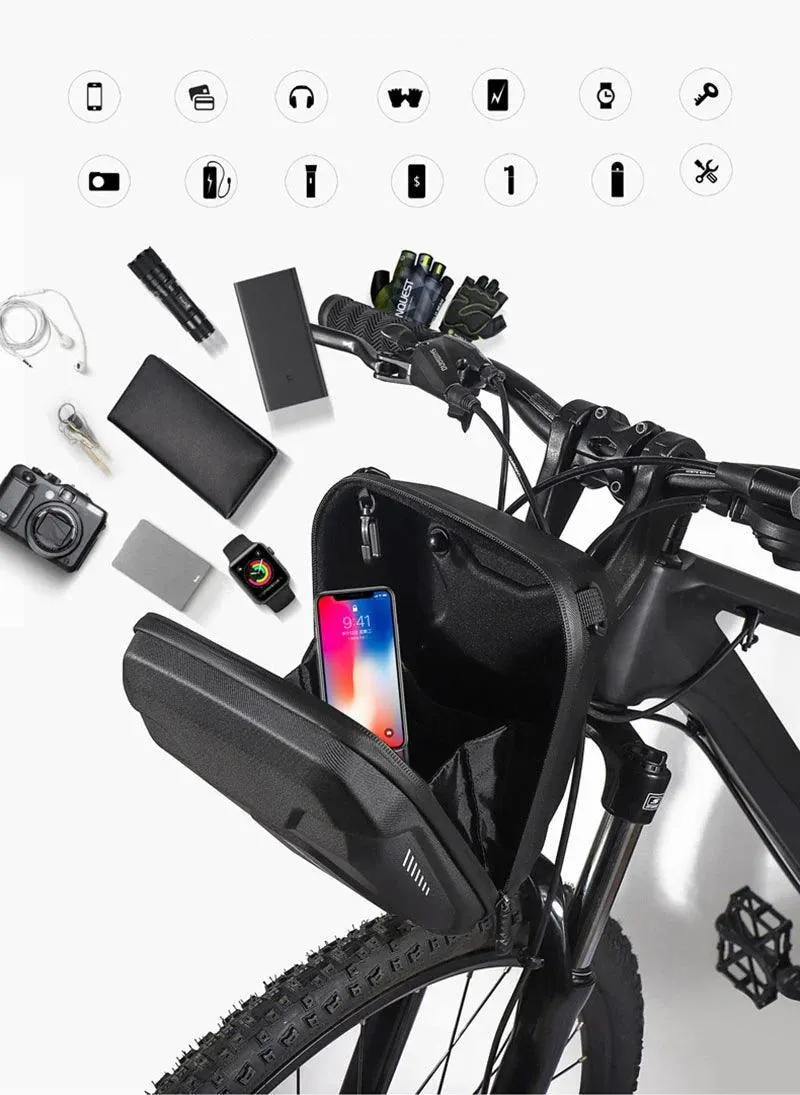 Waterproof Multifunctional Bicycle Handlebar Bag Front Bike Bag EVA Hard Shell Cycling Head Bag Bicycle Assessoires