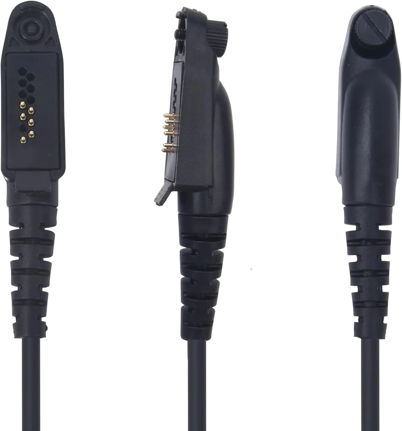 Waterproof Radio Speaker Mic Walkie Talkie Shoulder Handheld Microphone with PTT for Ailunce HD1 HAG1 Retevis RT29 RT47 RT47V RT48 RT82 RT83 RT87 NR30 EX500 GP328plus Black (328plus-01)