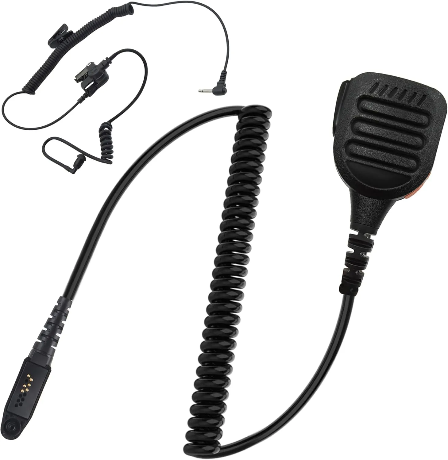 Waterproof Radio Speaker Mic Walkie Talkie Shoulder Handheld Microphone with PTT for Ailunce HD1 HAG1 Retevis RT29 RT47 RT47V RT48 RT82 RT83 RT87 NR30 EX500 GP328plus Black (328plus-01)