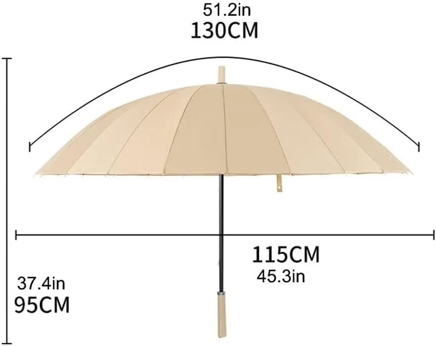 Wcxixo Golf Umbrella Windproof Golf Umbrella Automatic Open Canopy Rain Umbrella Oversize Vented Stick Umbrella for Business Outdoor Stick Umbrellas