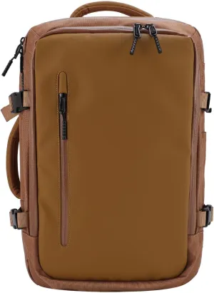 Weekender Backpack, Vacuum Compression on the Backpack Luggage Belt with Airport Pump (Khaki)