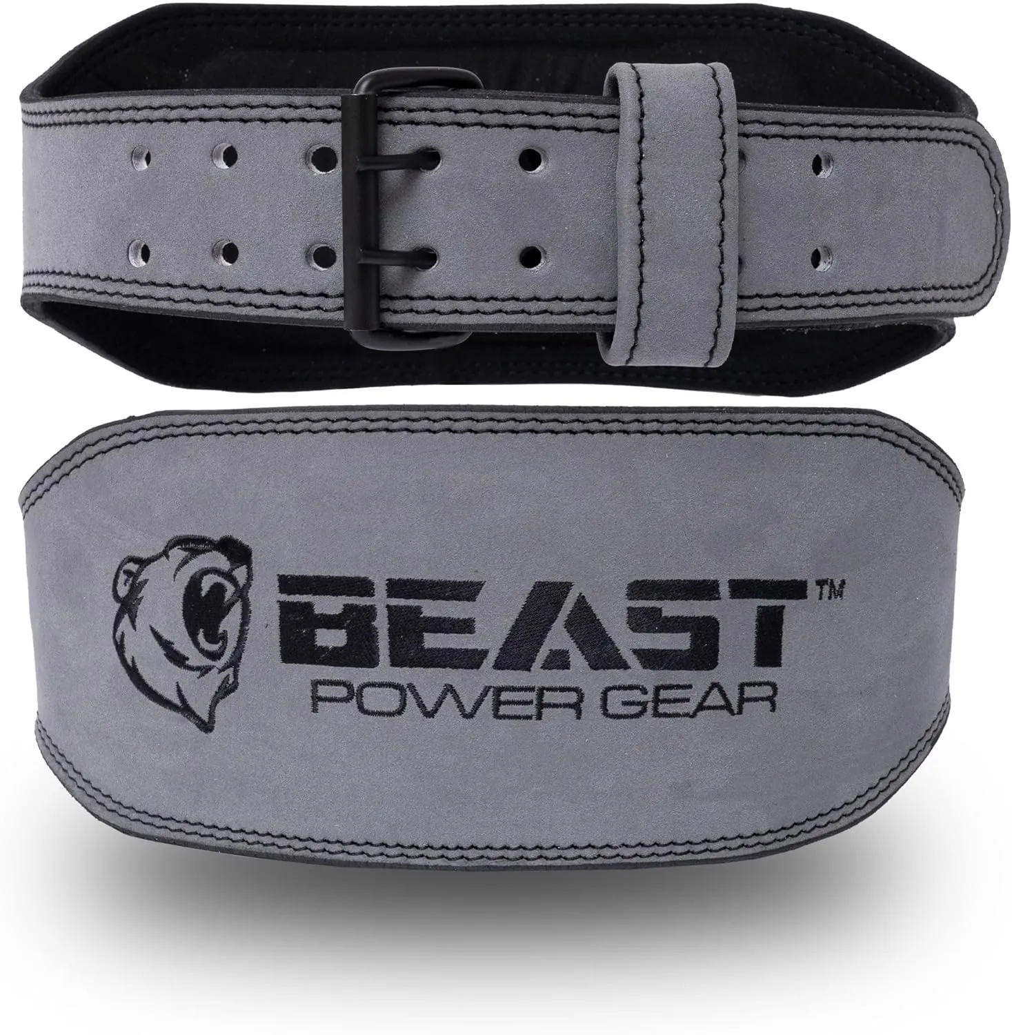 Weight Lifting Belt 4inch Leather Belt With Free Wrap - Foam Padded Back Support Gym Belt for Bodybuilding Squat Deadlift Weightlifting Belt Men Women