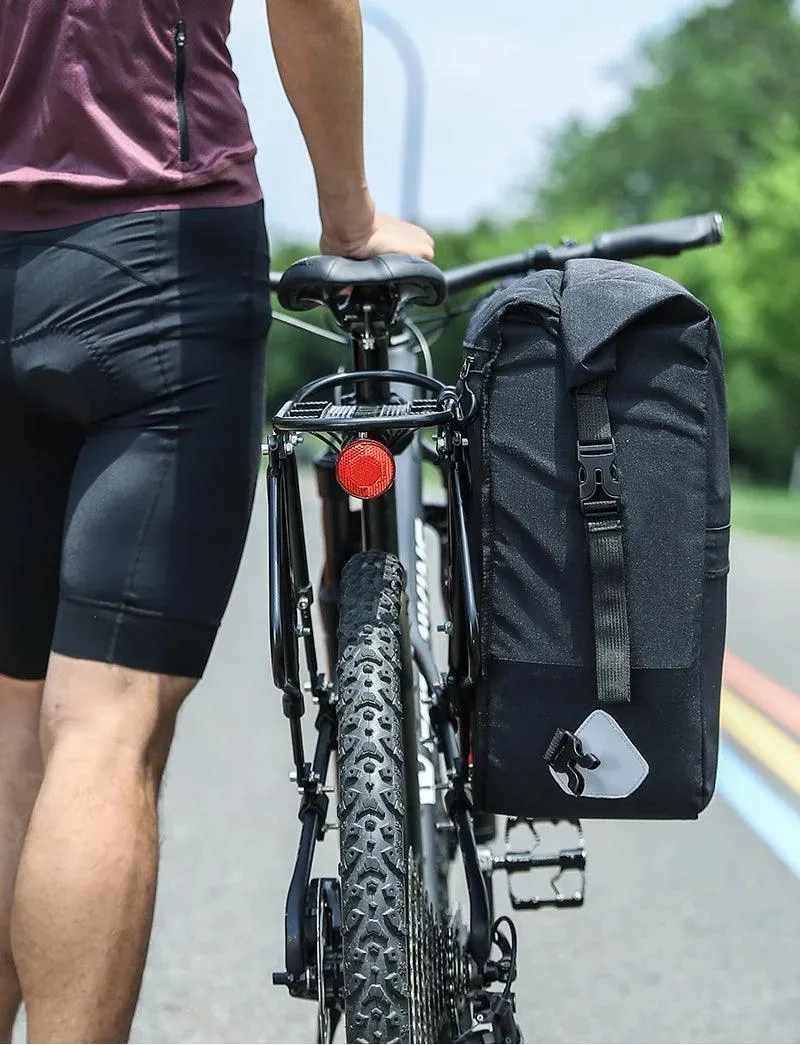 WEST BIKING Multifunctional Bicycle Pannier 17/29L Waterproof Bike Bag Double Side Luggage Rack Shoulder Bag Cycling Backpack
