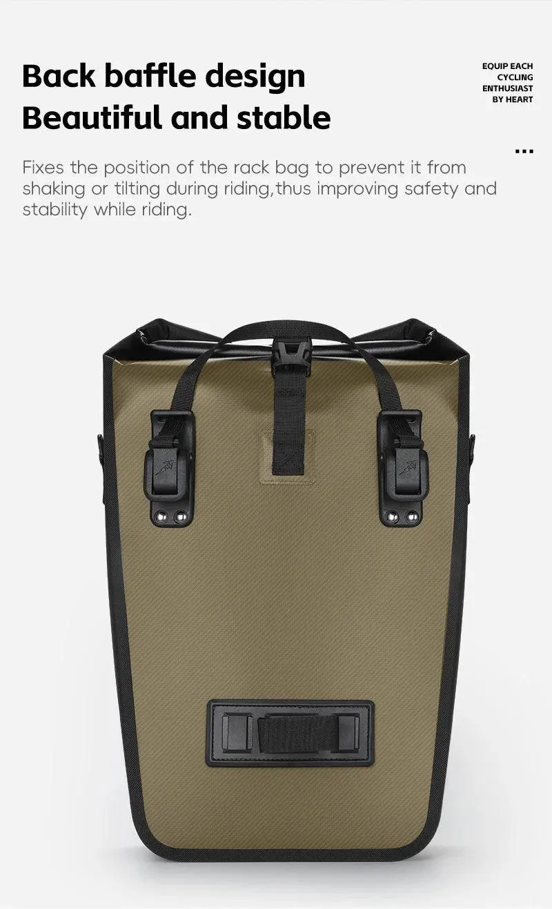 WEST BIKING Multifunctional Bicycle Pannier 17/29L Waterproof Bike Bag Double Side Luggage Rack Shoulder Bag Cycling Backpack