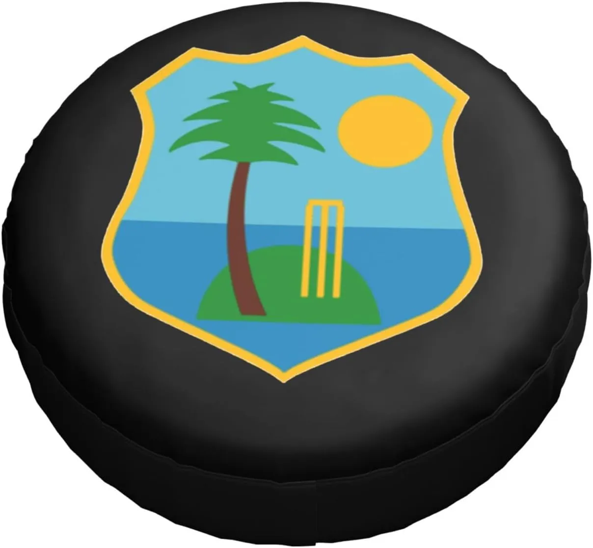 West Indies Cricket Board Windproof and Rainproof Wheel hub Protection Cover, Spare tire Cover 17 inch