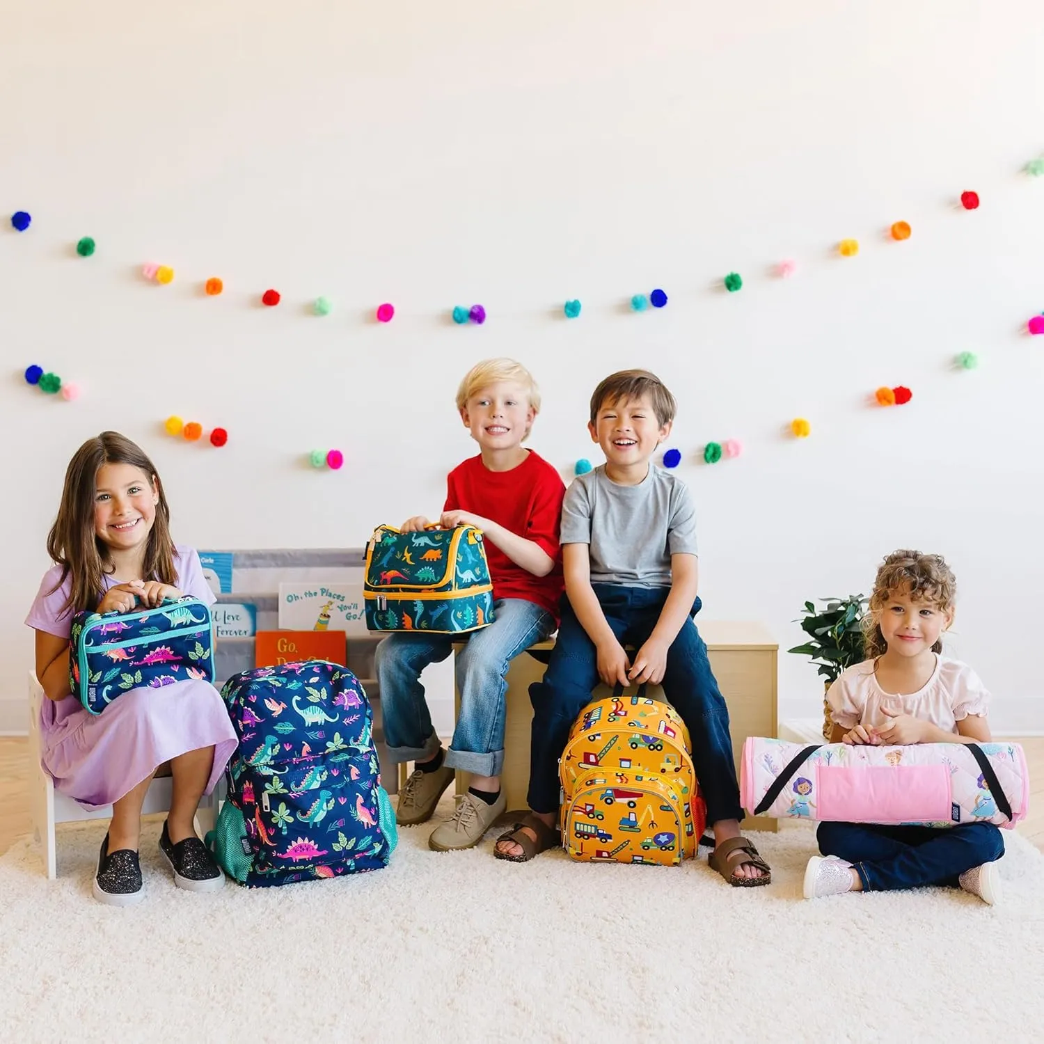 Wildkin 15-inch Kids Backpack – Durable, Padded, Adjustable for School & Travel - Horse Dreams