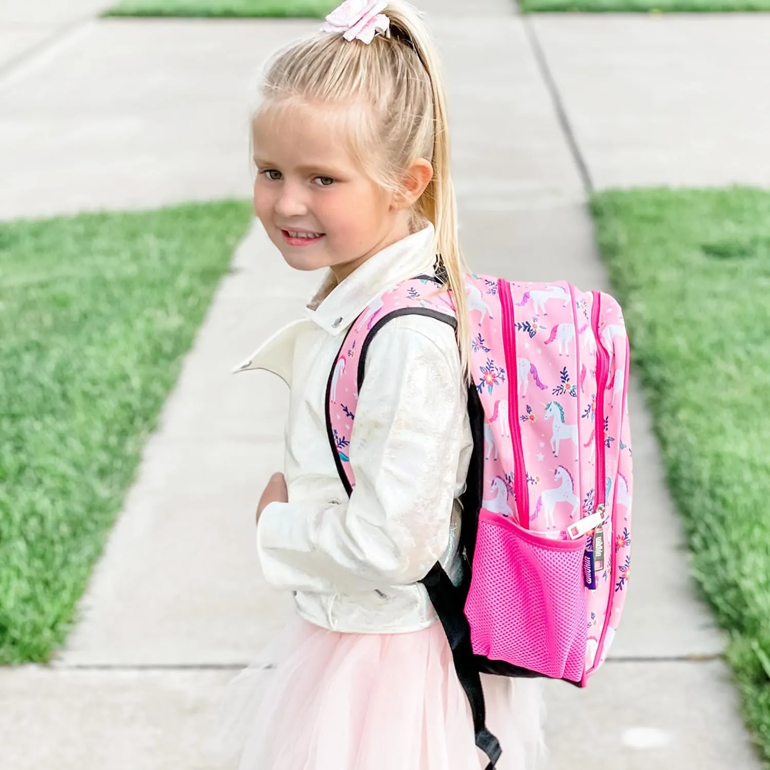 Wildkin 15-inch Kids Backpack – Durable, Padded, Adjustable for School & Travel - Magical Unicorns