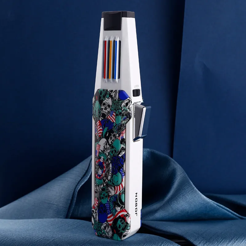 Windproof Straight Flush Gas Lighter