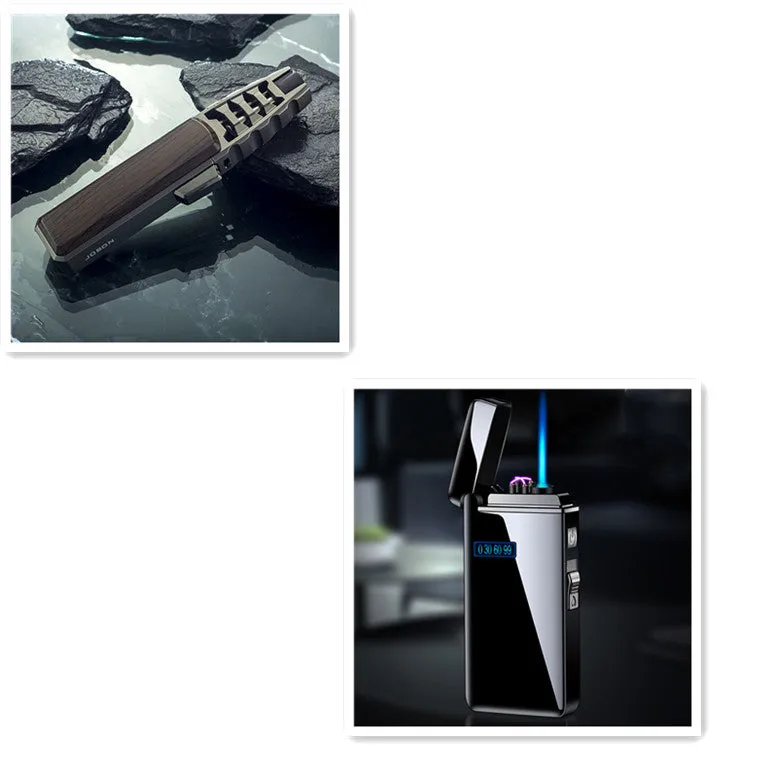 Windproof Straight Flush Gas Lighter