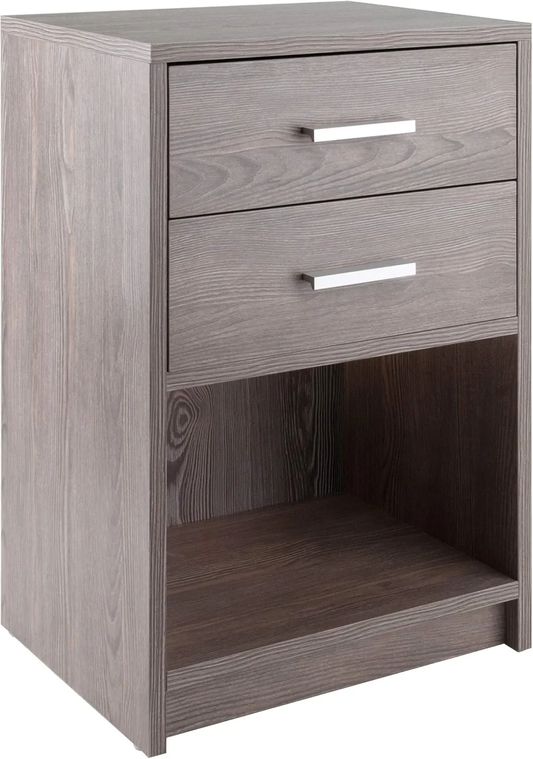 Winsome Wood Molina Accent Table, Ash Gray 15.75 in x 11.75 in x 23.62 in
