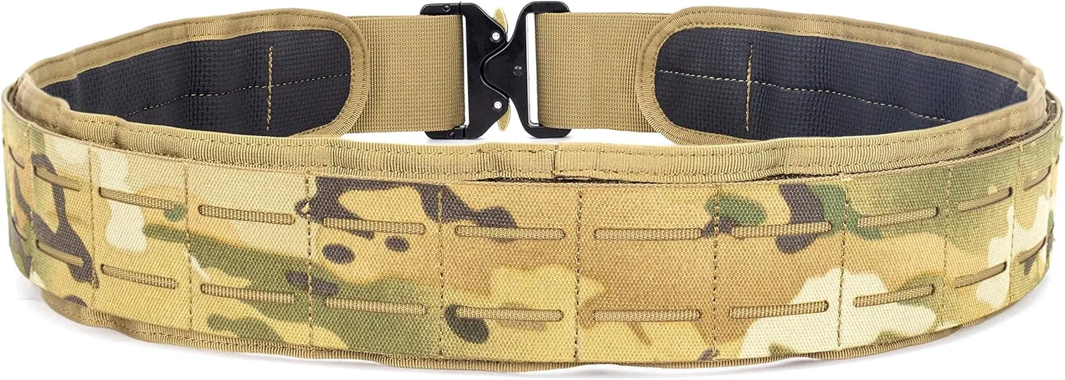 WOLF TACTICAL Molle Battle Belt – War Belt Battle Belts Tactical Gun Belt Duty Belt 2” Quick-Release Combat Belt