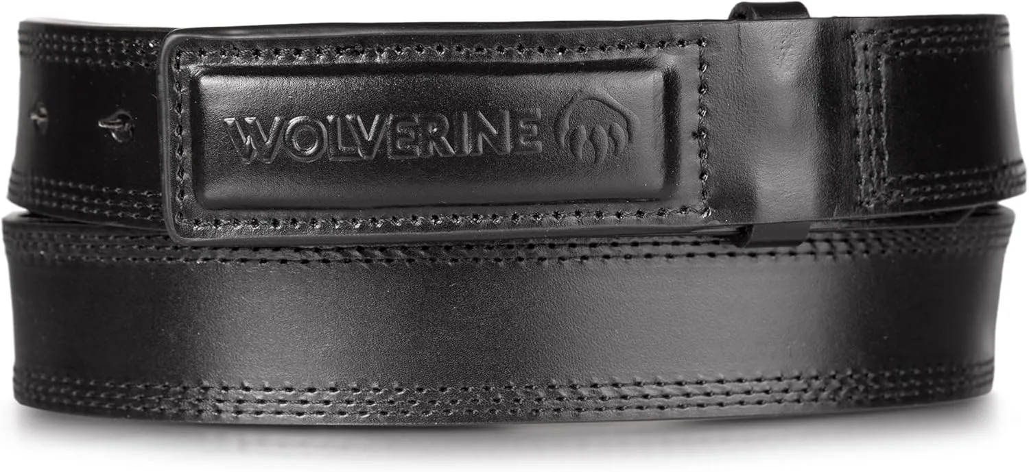 Wolverine mens Full Grain Leather Belt | Heavy Duty | Utility | Tactical | Rugged | Durable | Metal Buckle