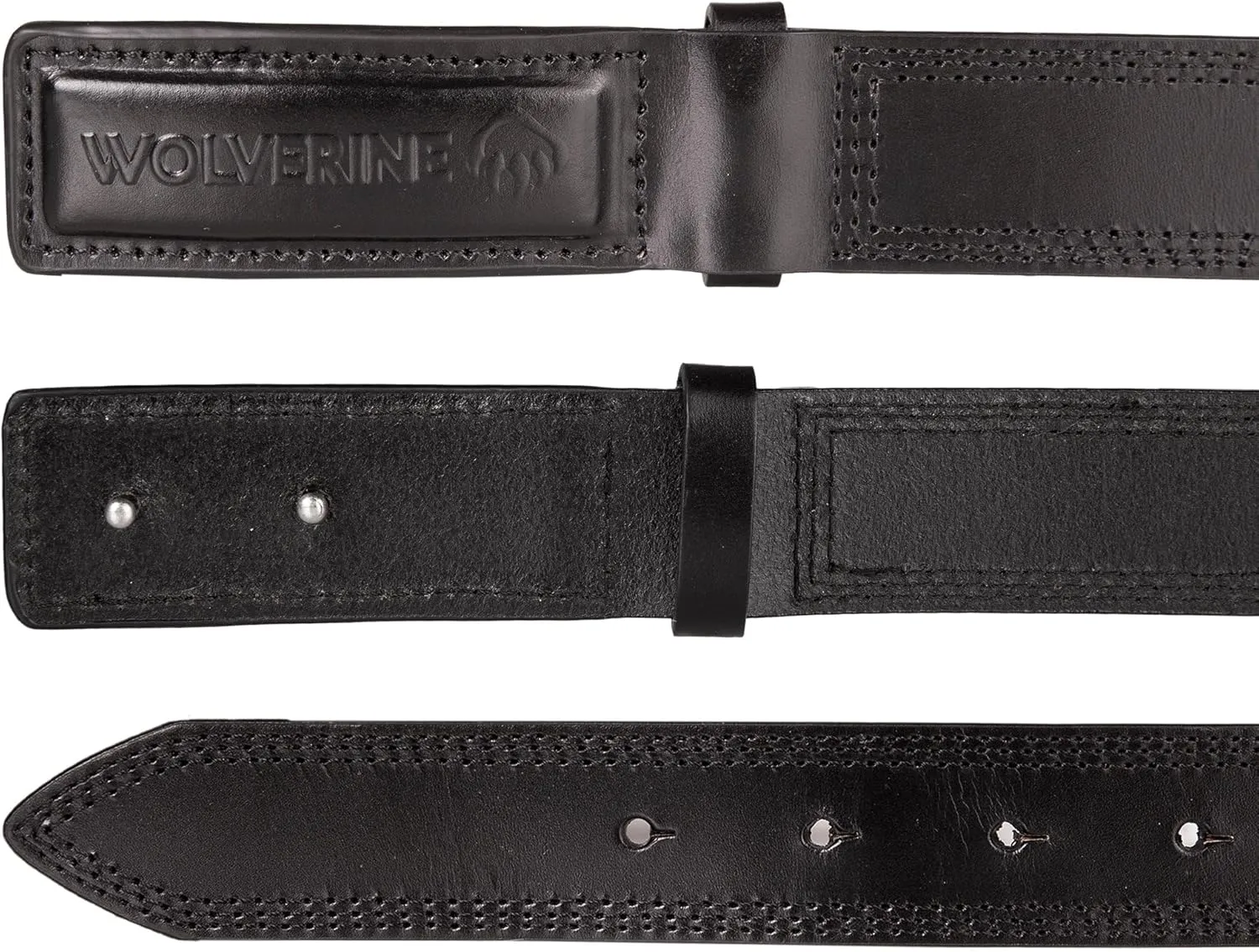 Wolverine mens Full Grain Leather Belt | Heavy Duty | Utility | Tactical | Rugged | Durable | Metal Buckle