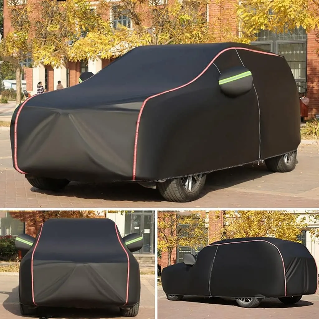 WOLWES Car Cover are Suitable for Chevrolet Traverse All-Weather Windproof, Snowproof, Rainproof, UV-Protected and Breathable All-Season Universal with Side Door Zip Oxford Cloth Car Cover (Color : B