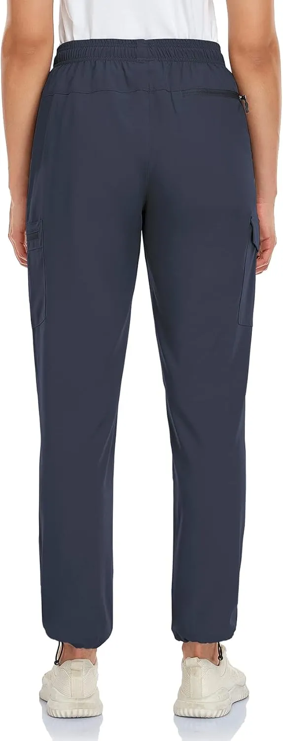 Women's Cargo Hiking Pants Camping Fishing Drift Quick Dry Water Resistant UPF50  Workout Travel Pants 5 Zip Pockets