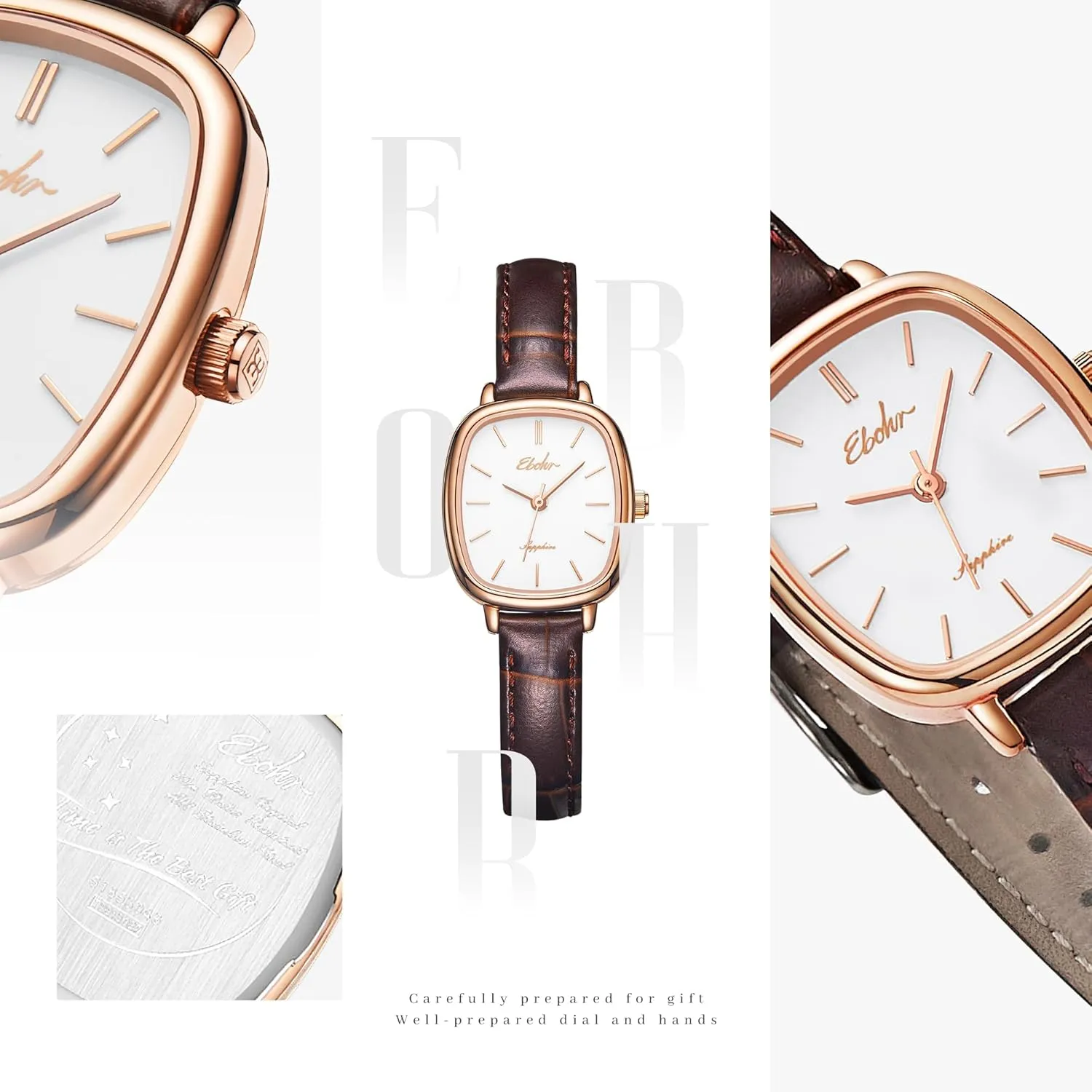 Women's Classical Quartz Watch Stylish and Sturdy Ladies Watch with Elegant Cowhide Leather Band - Perfect for Any Occasion