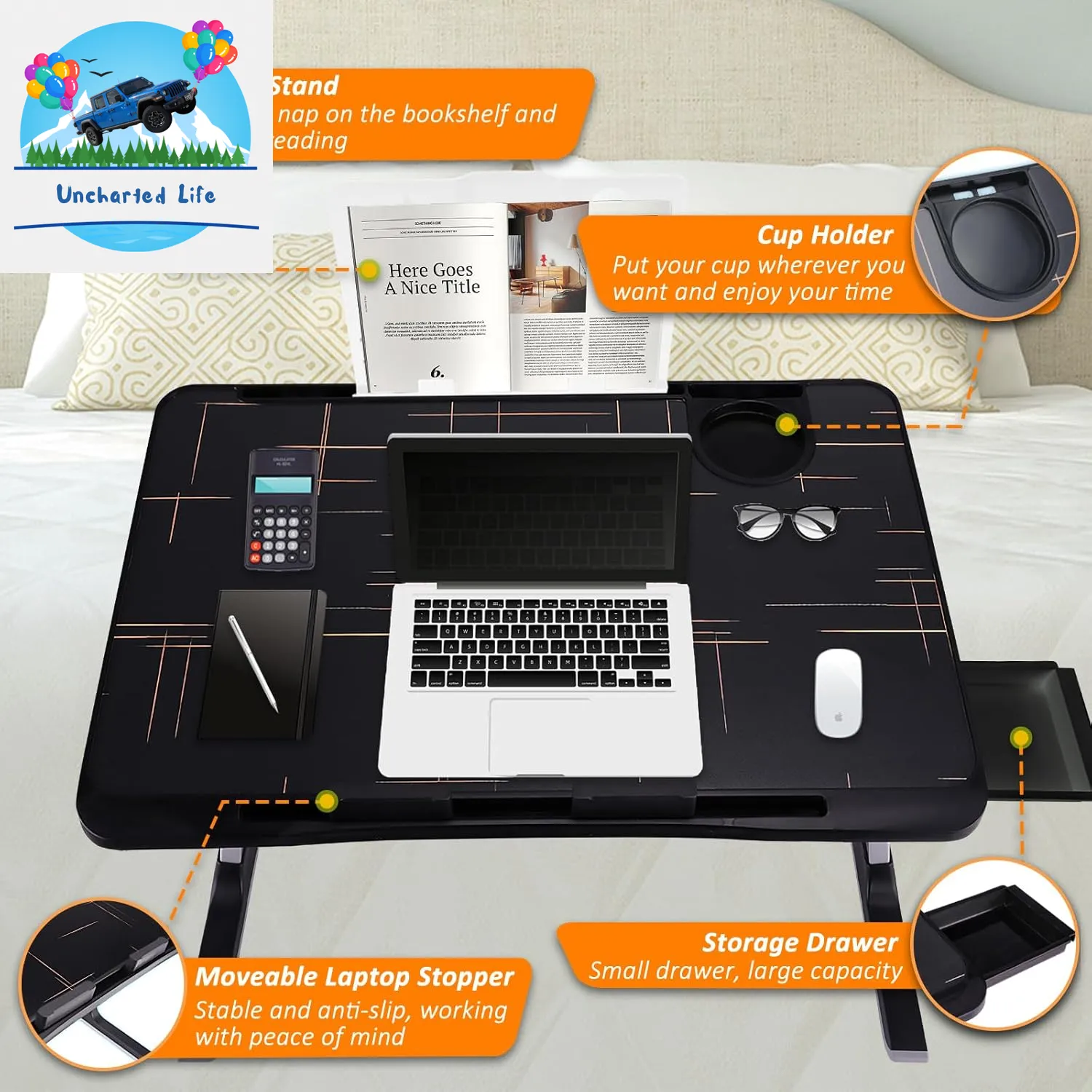 WONSAR Adjustable Lap Desk: Ultimate Comfort for Work and Leisure