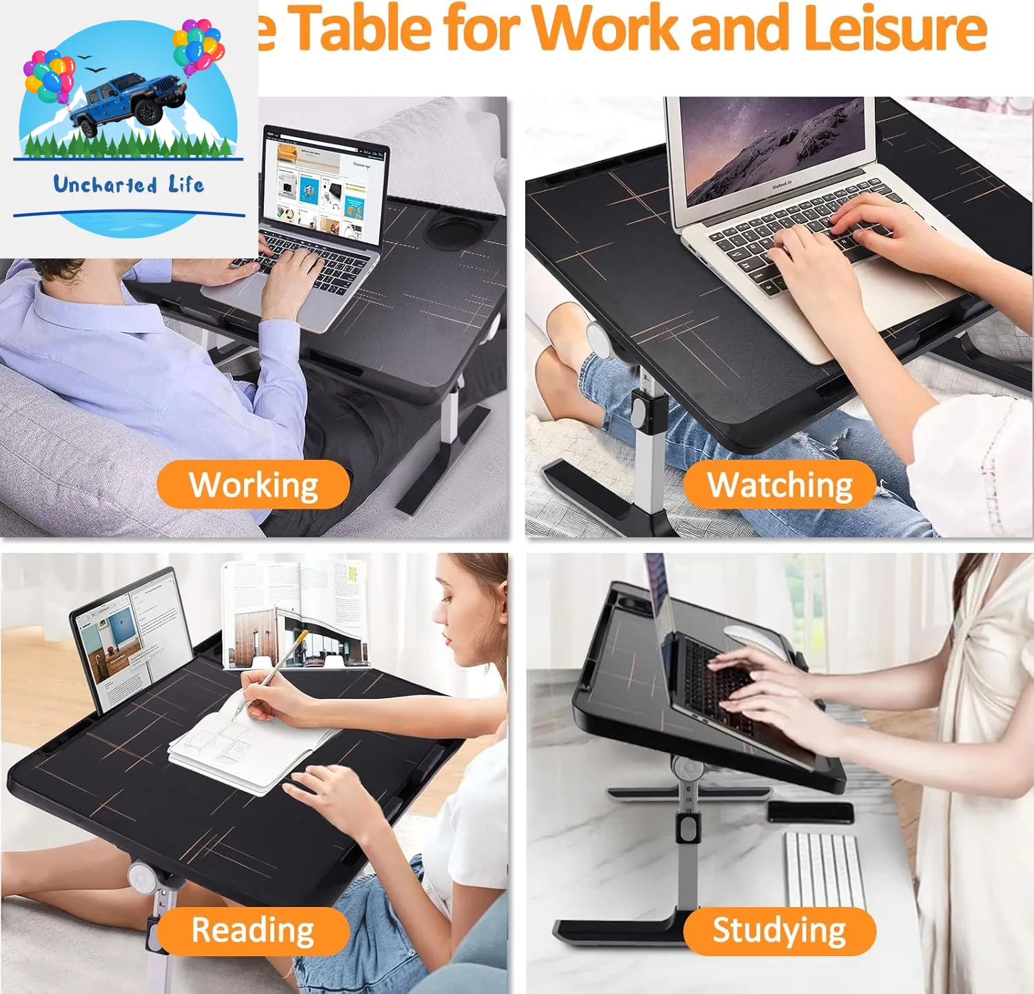 WONSAR Adjustable Lap Desk: Ultimate Comfort for Work and Leisure