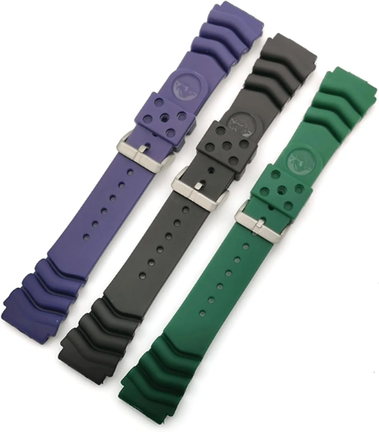 Wrist Straps Silicone Waterproof Wristband Diving Watch Band 18mm 20mm 22mm Watch Accessories for Men Sports