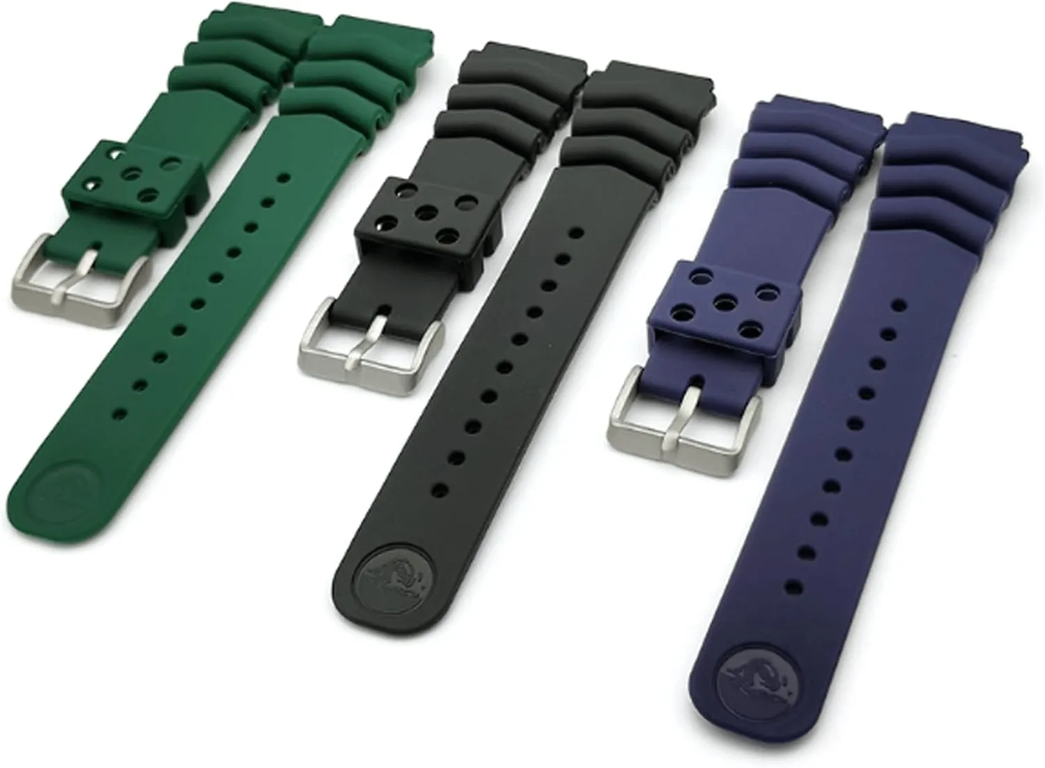 Wrist Straps Silicone Waterproof Wristband Diving Watch Band 18mm 20mm 22mm Watch Accessories for Men Sports