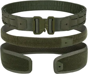 YAKEDA Tactical Battle Belt with Quick-Release, Padded Nylon with Inner Belt & Anti-Slip Feature