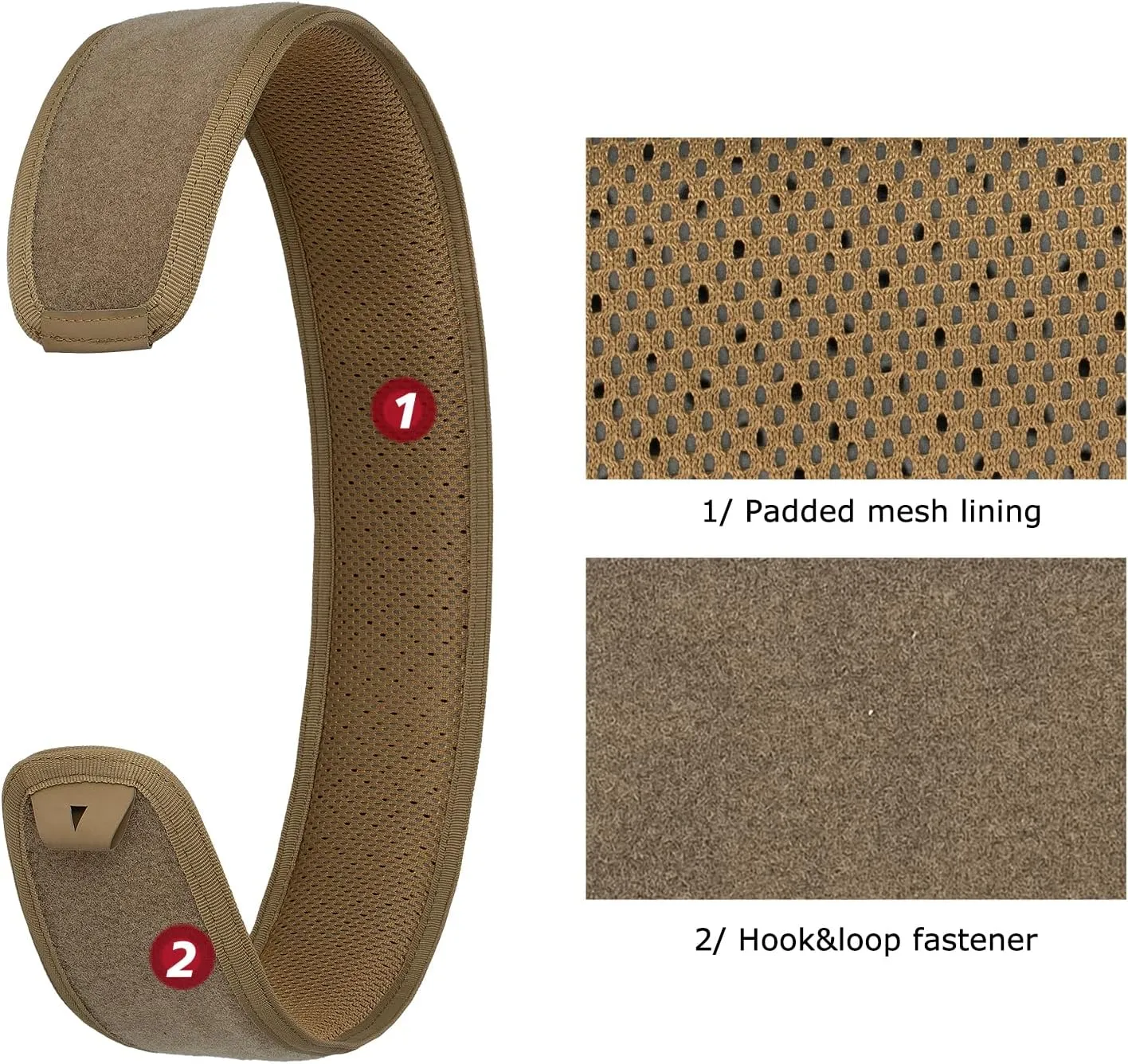 YAKEDA Tactical Battle Belt with Quick-Release, Padded Nylon with Inner Belt & Anti-Slip Feature