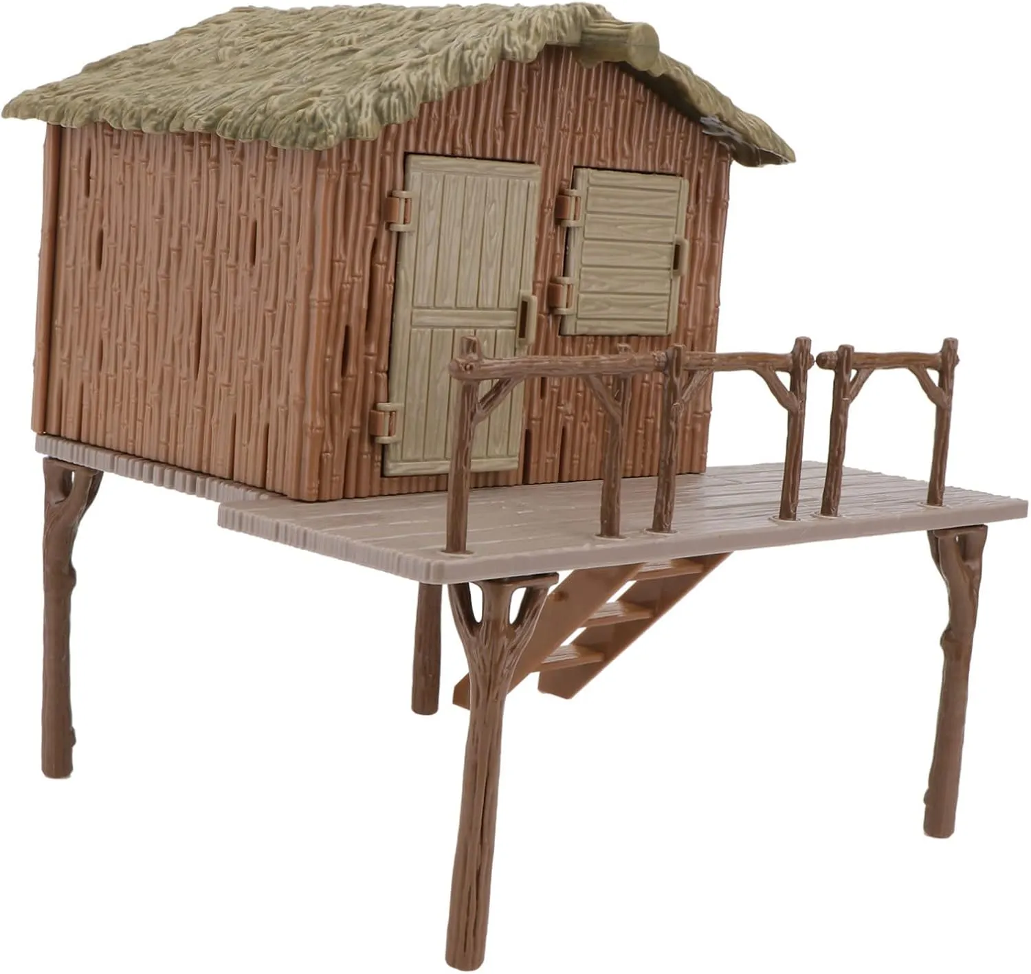 Yardwe Straw Shed Ornament Little House Decor PVC Material Realistic and Compact for Boys and Girls' Play and Decor