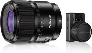 YONGNUO YN33mm F1.4 Lens w/Remote Controller, 33mm F1.4 Auto Focus Large Aperture APS-C Frame, Standard Prime Lens for Sony E Mount