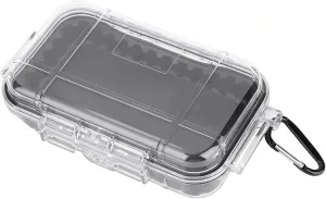 YOUTHINK Outdoor Storage Bag EDC Tool Box Airtight Storage Case Lightweight Transparent Airtight Earthquake Shockproof Outdoor Storage Box (Transparent)