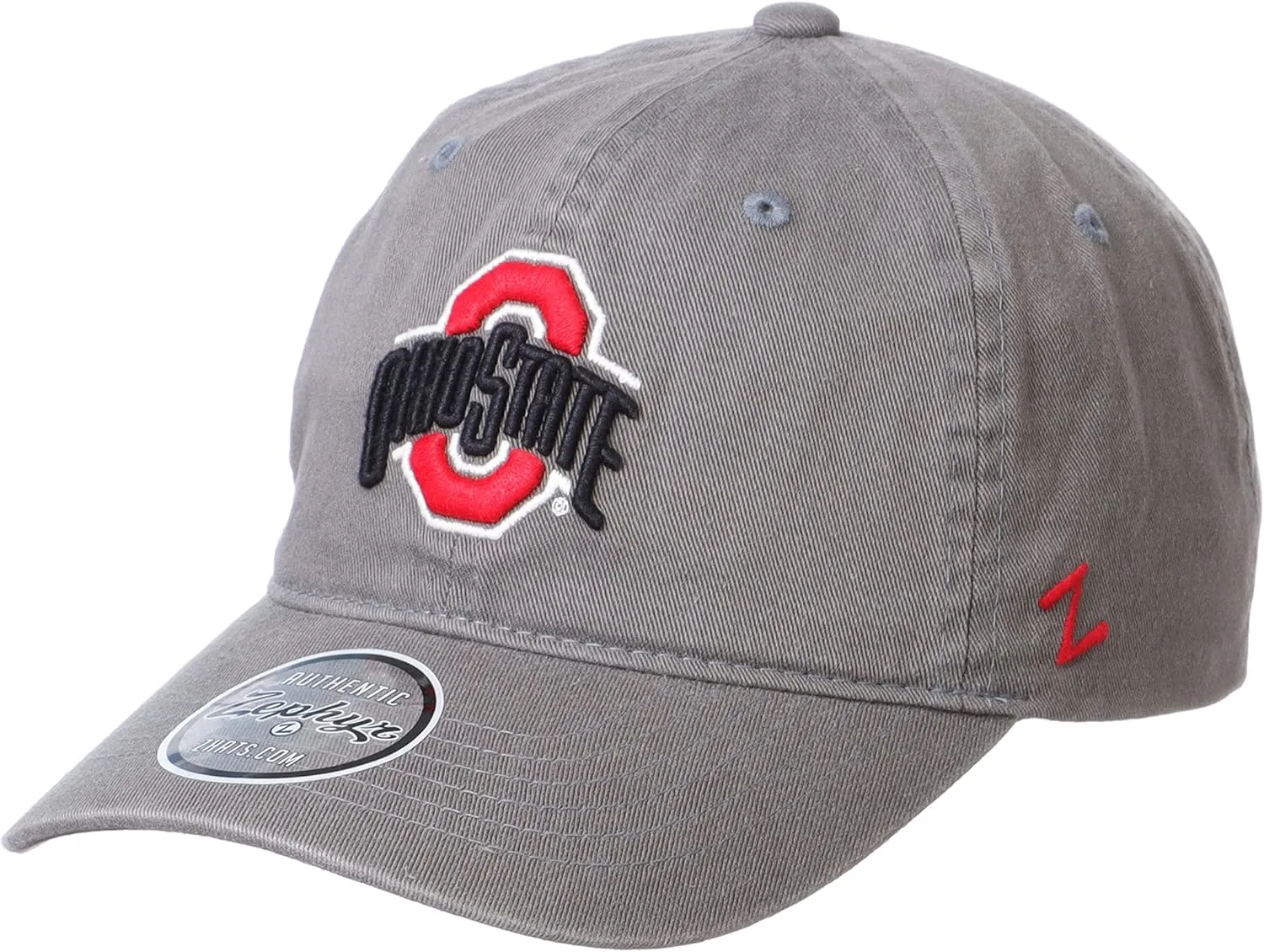 Zephyr Men's Adjustable Scholarship Hat Charcoal