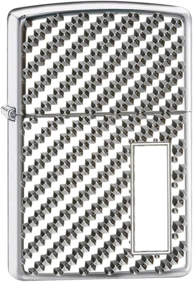Zippo #2 Armor High Polish Lighter (Silver, 5 1/2x3 1/2-cm)