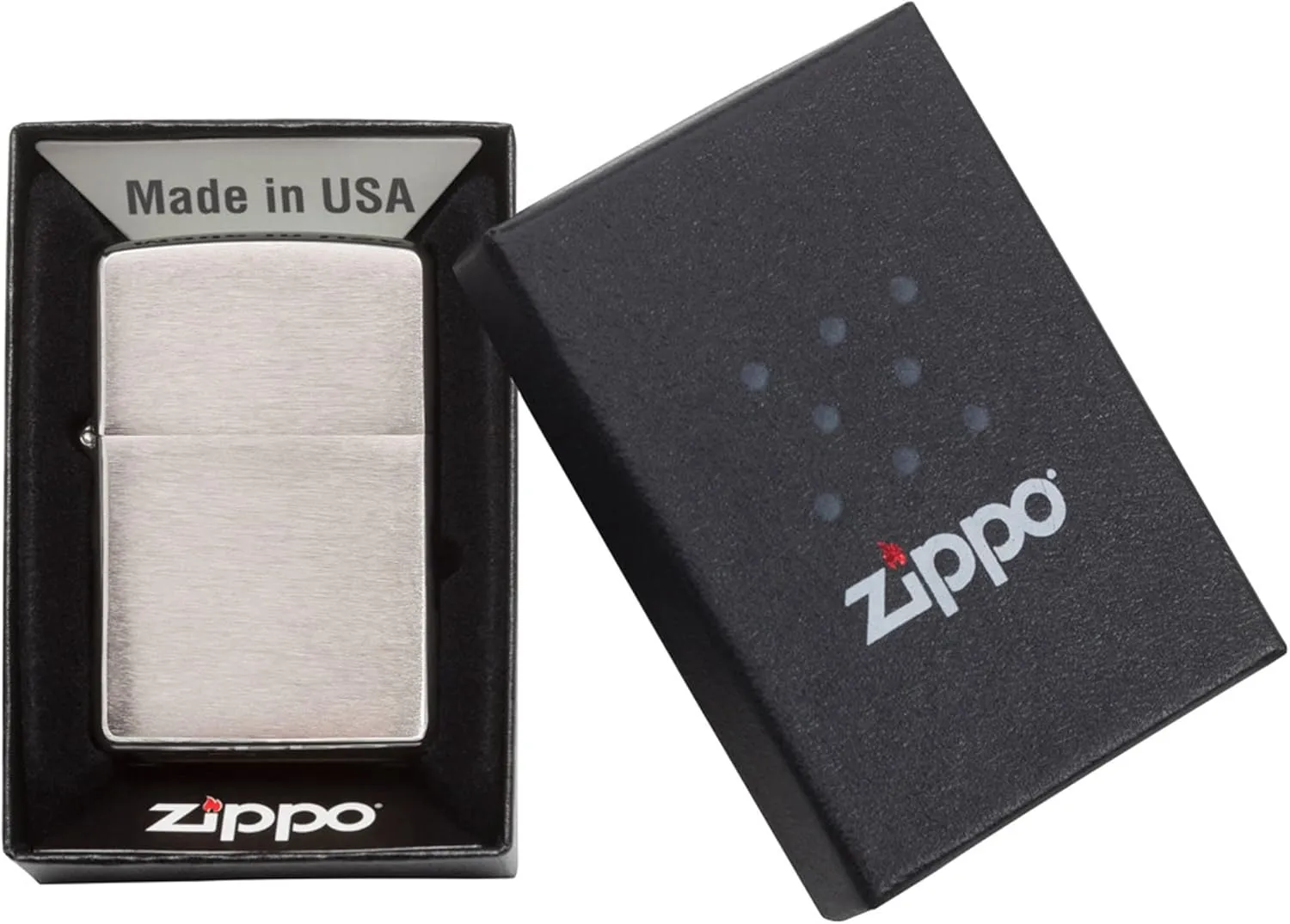 Zippo 200 Classic Brushed Chrome Pocket Lighter