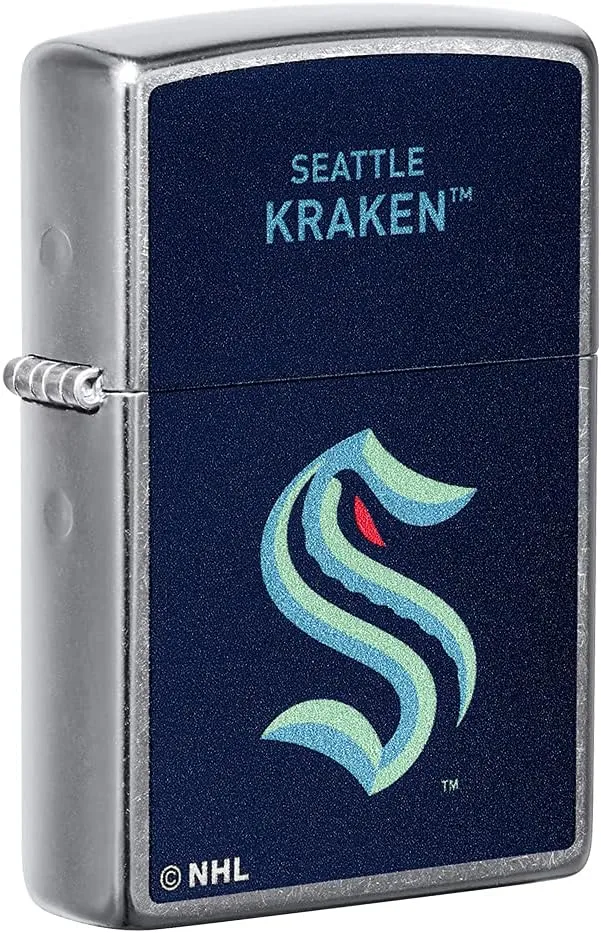 Zippo 2021 NHL Seattle Kraken Street Chrome Pocket Lighter
