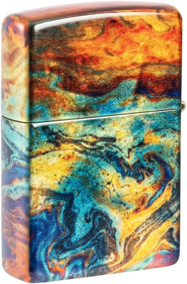 Zippo Colorful Design 540 Tumbled Brass Pocket Lighter