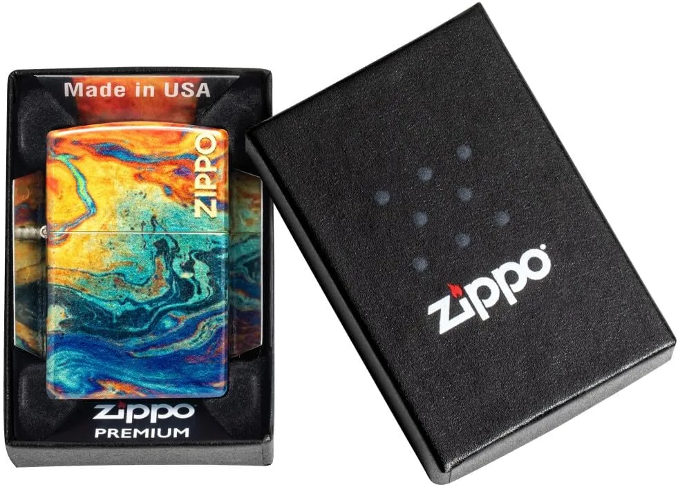 Zippo Colorful Design 540 Tumbled Brass Pocket Lighter