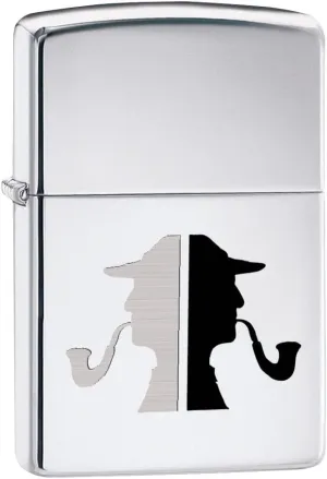 Zippo Faces High Polish Chrome Pipe Lighter
