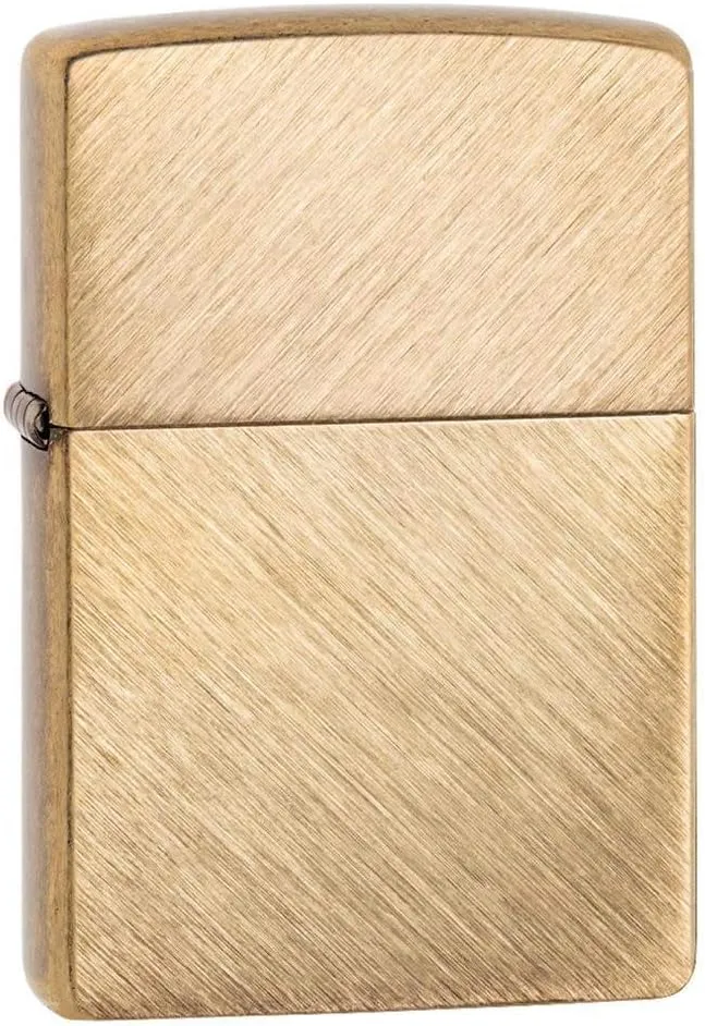 Zippo Herringbone Sweep Brass Pocket Lighter