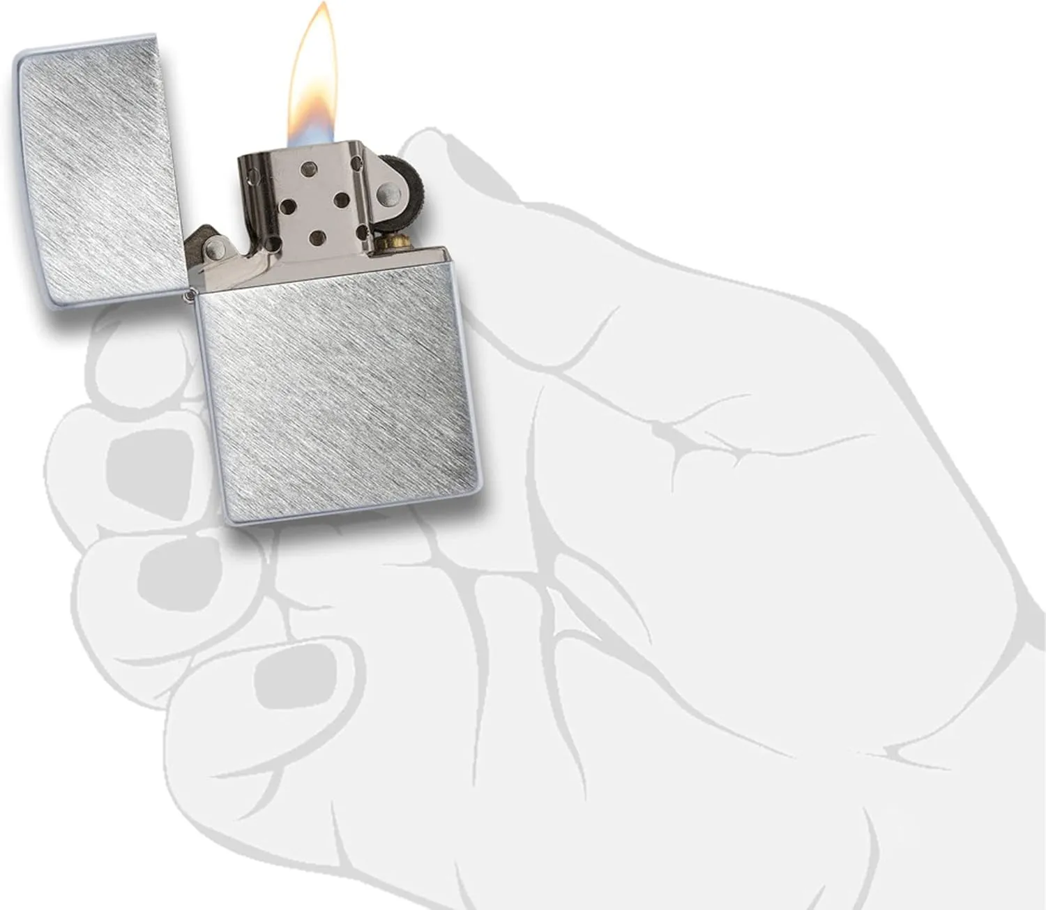 Zippo Herringbone Sweep Pocket Lighter
