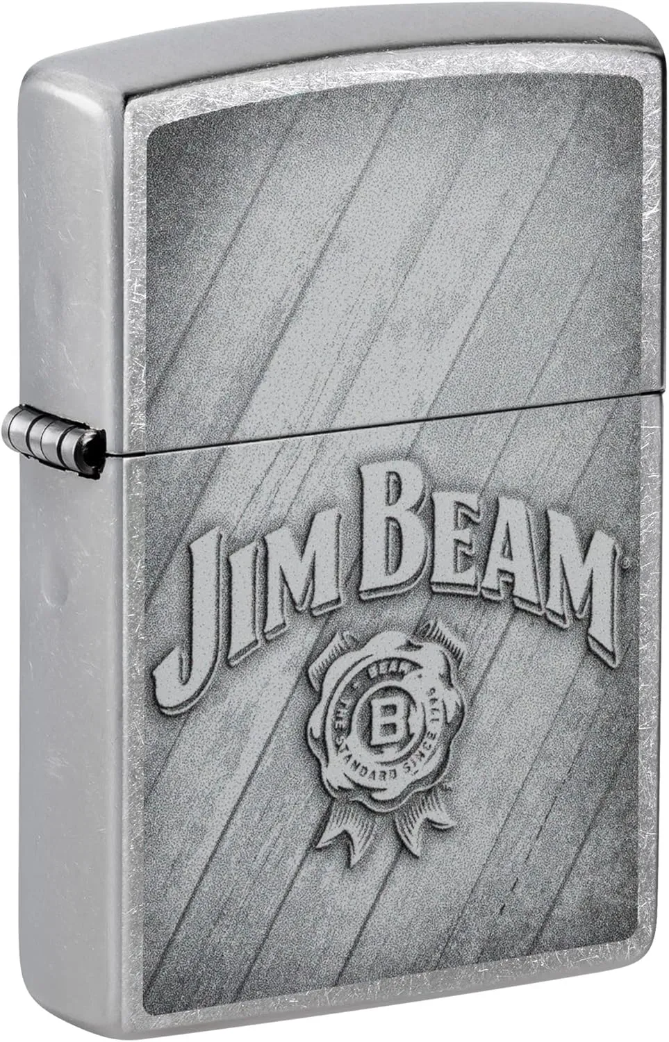 Zippo Jim Beam Logo Street Chrome Pocket Lighter