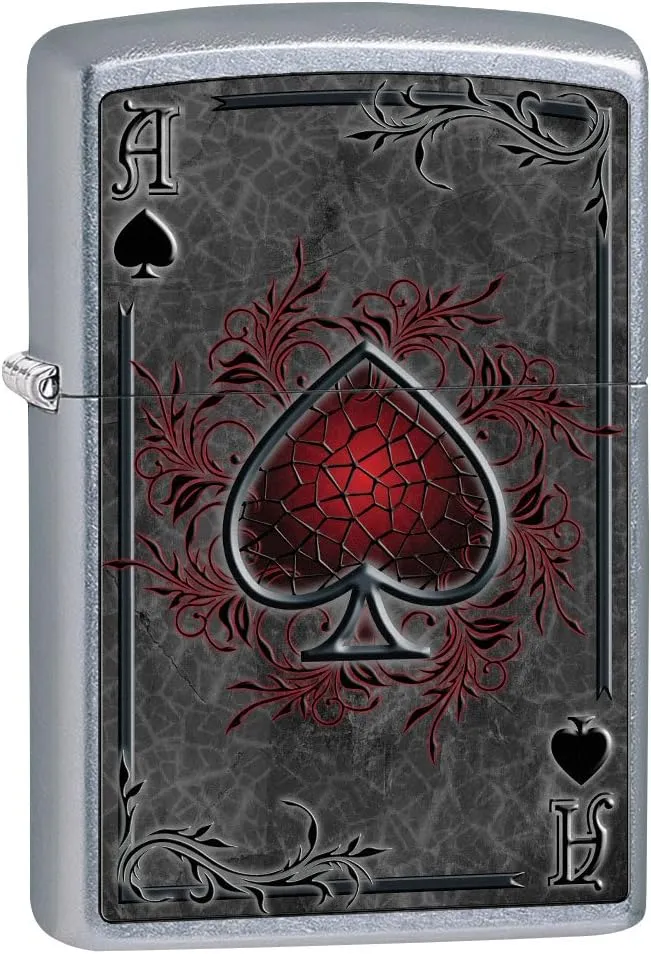 Zippo Lighter: Ace of Spades - Street Chrome 79476