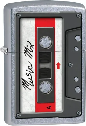 Zippo Lighter: Cassette Tape - Street Chrome 79479