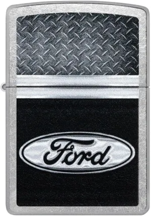 Zippo Lighter Diamond Plate, Windproof, Custom Designed, Stainless Steel Body