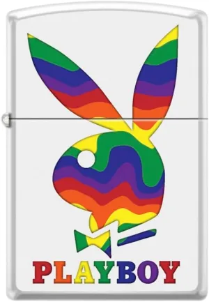 Zippo Lighter -for Playboy Rabbit Head Design Bunny Pink Windproof Lighter (Playboy Rabbit Head Pride Z5559)