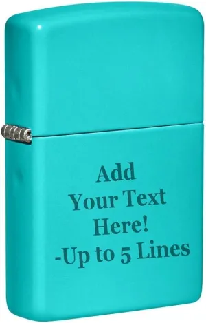 Zippo Lighter - Personalized Custom Message Engrave on Classic with Zippo Logo Windproof Lighter
