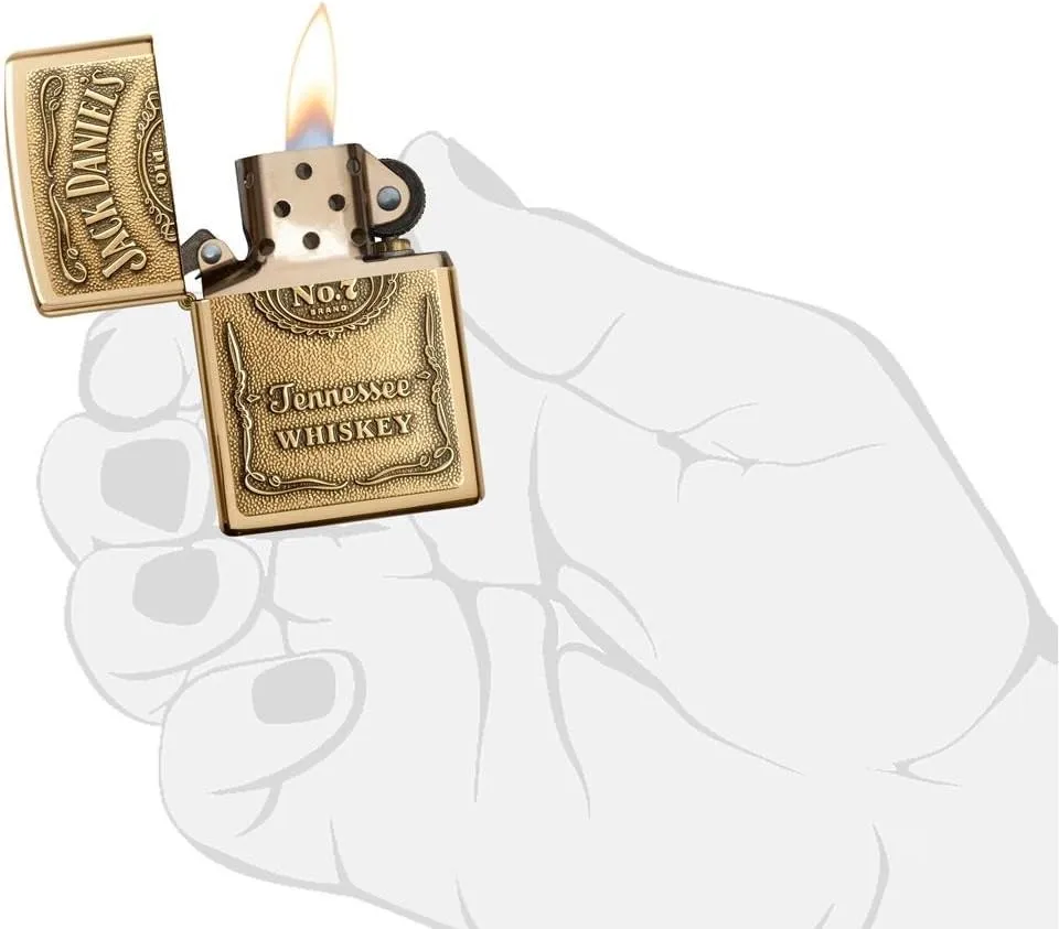 Zippo Lighter – Personalized Custom Message Engraved for Jack Daniel's No7 Tenessee Windproof Lighter