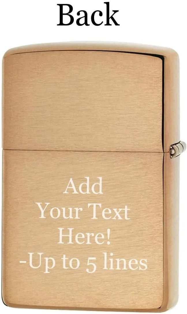 Zippo Lighter – Personalized Custom Message Engraved for Jack Daniel's No7 Tenessee Windproof Lighter