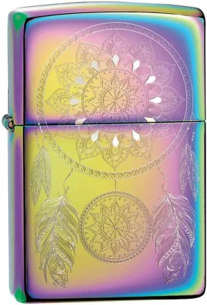 Zippo Lighter - Personalized Custom Message Engraved on Back for Dream Catcher Windproof Zippo Lighter #49023