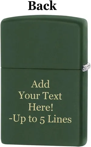 Zippo Lighter – Personalized Custom Message Engraved USMC Marine Military US Army Windproof Lighter