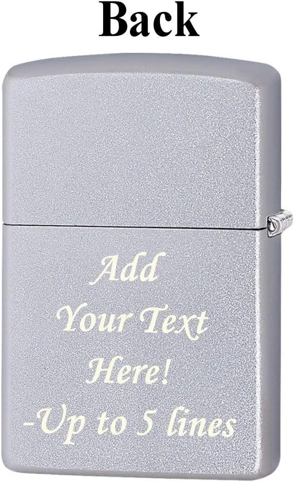 Zippo Lighter - Personalized Message Engraved on Backside Customized Puerto Rico Flag Windproof Lighter #Z197